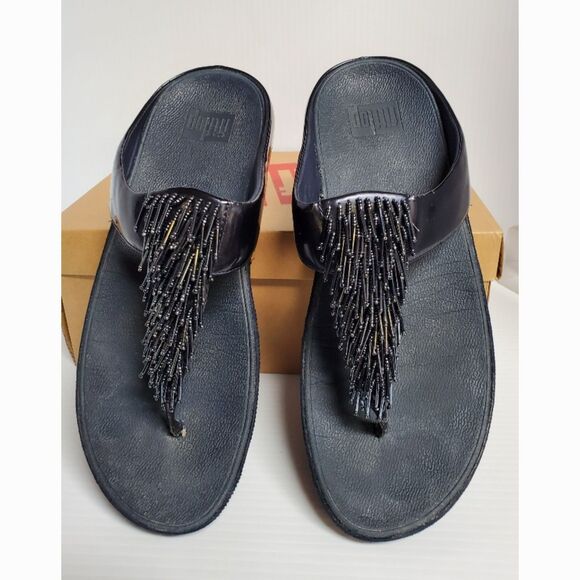 Fit Flop Women's Cha Cha Midnight Navy Size 10 - Picture 1 of 3